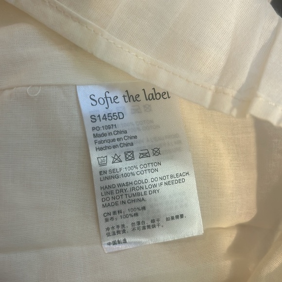 Sofie the Label Josefine Puff Sleeve Floral 100% cotton Midi Dress Size M - Picture 11 of 14